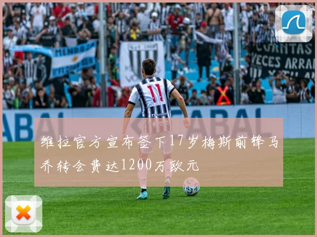 维拉官方宣布签下17岁梅斯前锋马乔转会费达1200万欧元